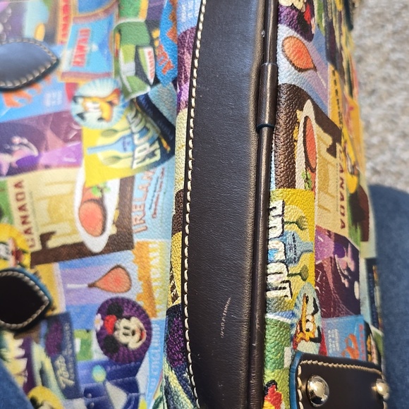 Dooney & Bourke Multicolor Satchel with Black Trim - Picture 12 of 17